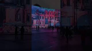 На фасаде главного штаба Эрмитажа была показана 3D-проекция «Ленинград. Во имя жизни».