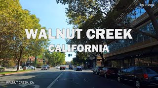Walnut Creek, CA - Driving Downtown 4K