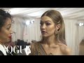 Gigi Hadid on Giving Rihanna a Love Bite | Met Gala 2018 with Liza Koshy | Vogue