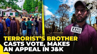 “Give up arms, come back …” Dawood Ahmad, brother of terrorist appeals as he casts vote in Sopore