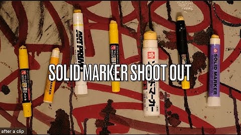 Solid Marker Smackdown: AP, Sakura, Ganko, Decocolor Face UV Rays & Scribbles