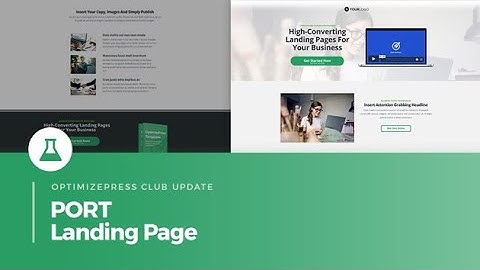 OptimizePress Club: Port Landing Page