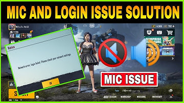 MIC ISSUE SOLUTION IN PUBG MOBILE || LOADING SCREEN STUCK SOLUTION IN PUBG MOBILE