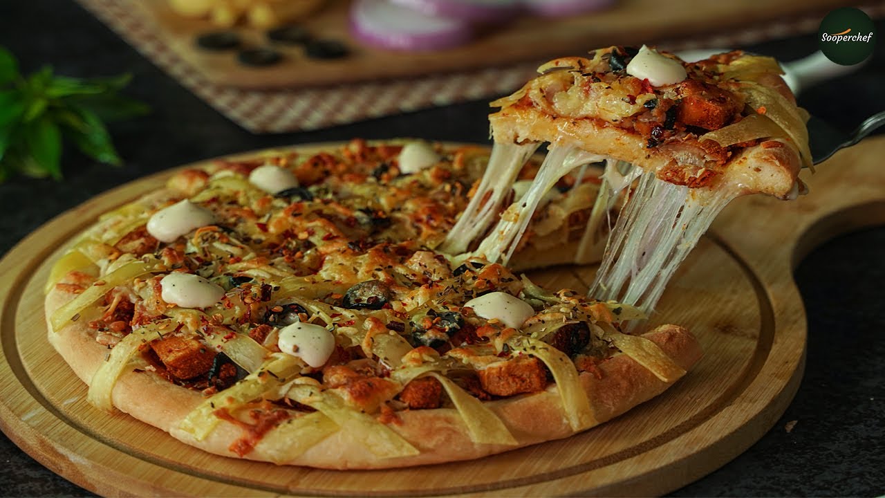 Fettuccine Pasta Pizza Recipe By SooperChef