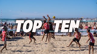 TOP 10 BEST BEACH VOLLEYBALL PLAYS 2024 | Men's Professional 4 vs 4