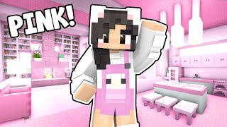 💖Minecraft But I Can Only Build With PINK screenshot 5