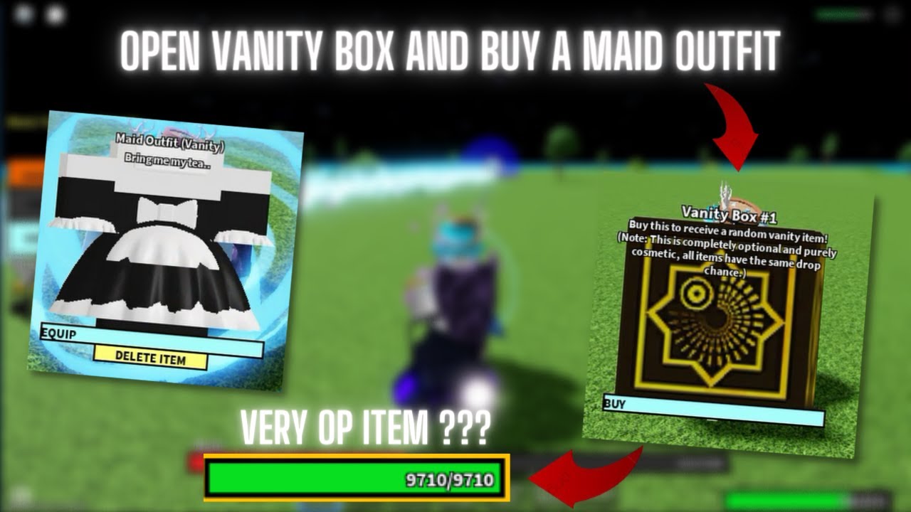 OPEN VANITY BOX 1 AND BUY A MAID OUTFIT . GOT OP ITEM ??? Balanced