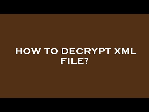 How to decrypt