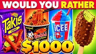 Would You Rather...? 1,000 Food Challenge Build Your Meal Daily Quiz