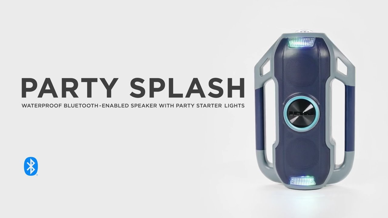 ​​ION Audio Party Splash - Waterproof Bluetooth®-Enabled Speaker with Party  Starter™ Lights