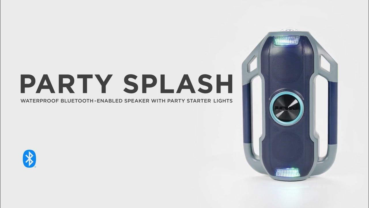 ION Audio Party Splash Waterproof Bluetooth®Enabled Speaker with Party Starter™ Lights YouTube