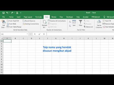 Video: Cara Menyusun Senarai Mengikut Abjad