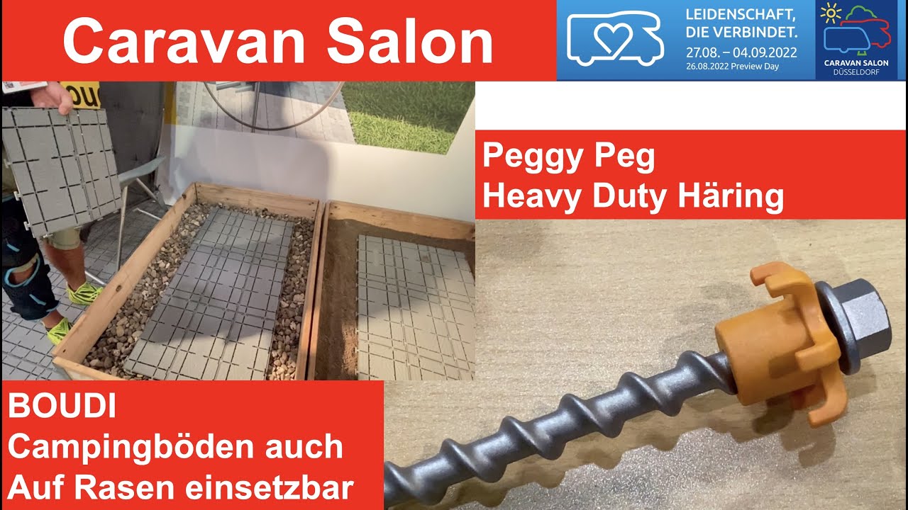 Heavy Duty Häring bei Peggy Peg. BOUDI. Ein mobiler Campingboden anstelle des Vorzelt-Teppichs!