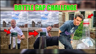 CELEBRITY DOING BOTTLE CAP CHALLENGE