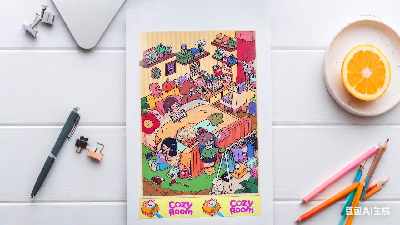 [ASMR] DIY Cute 3D Sticker Scene Collection | Extra Long Relaxing Playtime ✨🐾📖