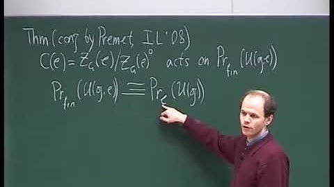 Dr. Ivan Losev | Irreducible finite dimensional representations of W-algebras