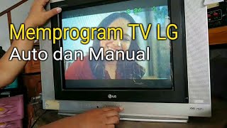 Cara memprogram tv LG. auto dan manual.