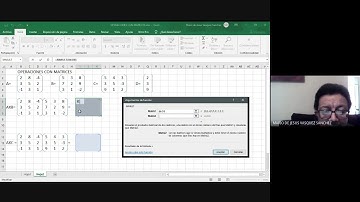 Multiplicación y determinantes de matrices en EXCEL
