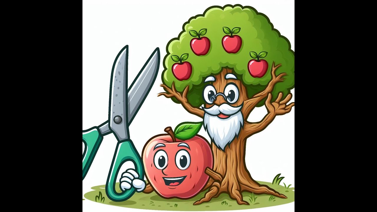 Mladá kdouloň, stará jabloň Spartan - střih 2024