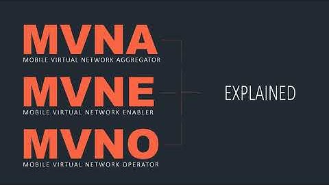 MVNA MVNE MVNO - Explained