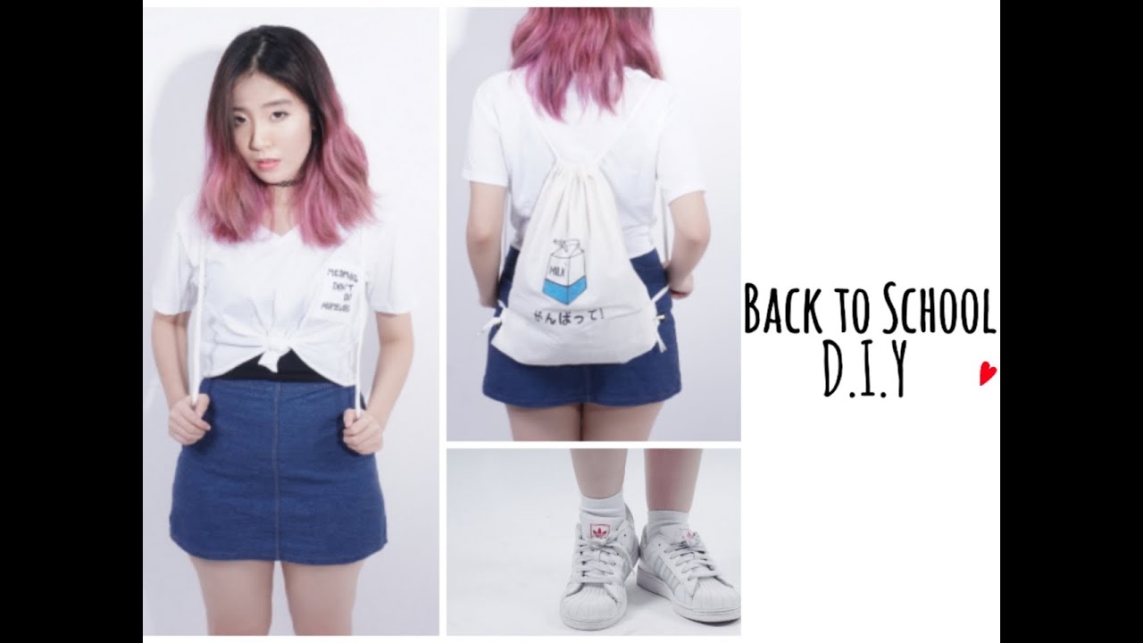 Back To School Diy T Shirt Backpack Inspired You You Premium