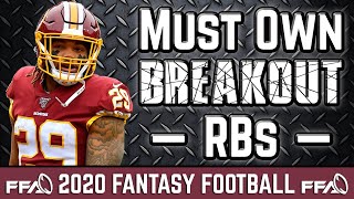 Top 5 Must Own BREAKOUT Running Backs - 2020 Fantasy Football Advice