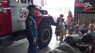 Артёмовские детсадовцы побыли маленькими пожарными