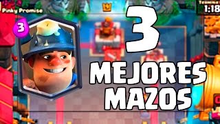 3 MEJORES MAZOS DE MINERO! - CLASH ROYALE