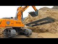 AWESOME RC CONSTRUCTION SITE! MODIFIED LIEBHER R970 AT WORK! COOL RC SCALE VEHICLES IN ACTION