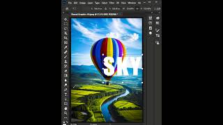 Outline Texture Effect in Photoshop 🔥 | Creative Text Effect #Shorts