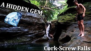 A HIDDEN GEM - Cork-Screw Falls *SUPER DEEP WATER*