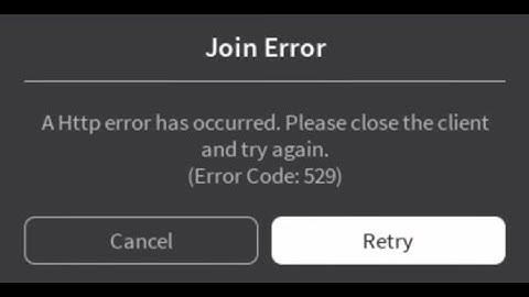 [SOLVED] Roblox Error Code 529