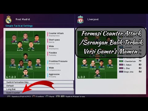 asira77 x dudung78 - Formasi Counter Attack/Serangan Balik Terbaik Versi Gamer's Mamen | Formasi Pes Ps3
