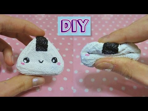 DIY Onigiri Squishy Tutorial - YouTube