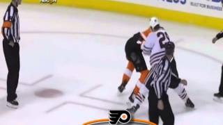 054  Mar 18, 2014 Bryan Bickell vs Wayne Simmonds Chicago Blackhawks vs Philadelphia Flyers