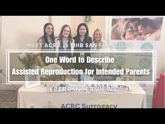 ACRC surrogacy team at a fertility event