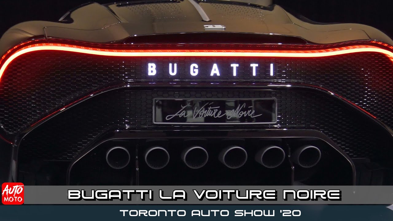 Bugatti La Voiture Noire $17M - Turnaround - Toronto Auto Show 2020 -  YouTube