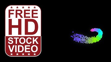Free Stock Videos – abstract colorful two circular particles moving randomly and changing colors 2D