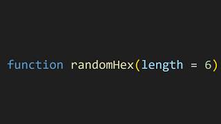 Making a random hex generator in js