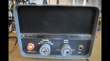 Demonstration of the Hallicrafters T.O. HA 1 Keyer