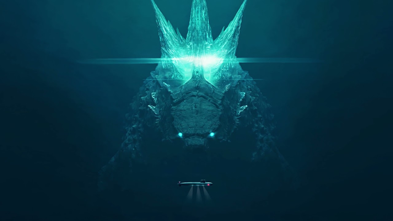 godzilla underwater 4k live wallpaper