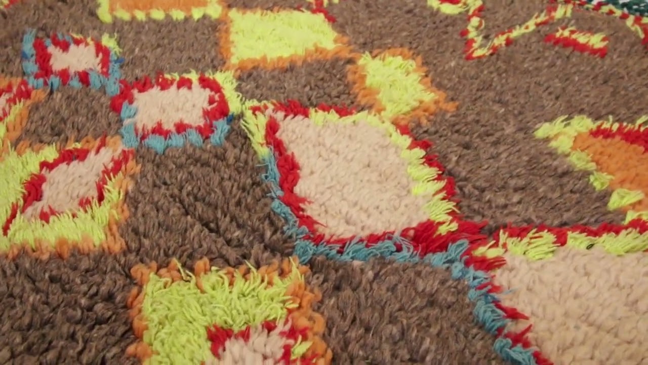 Vintage Moroccan Runner Rug with Colorful Diamond Medallions - Rug & Kilim -34858