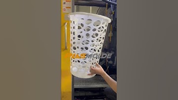 Laundry basket mold is testing on 1000ton  #injectionmould #moulding #manufacturing #basket