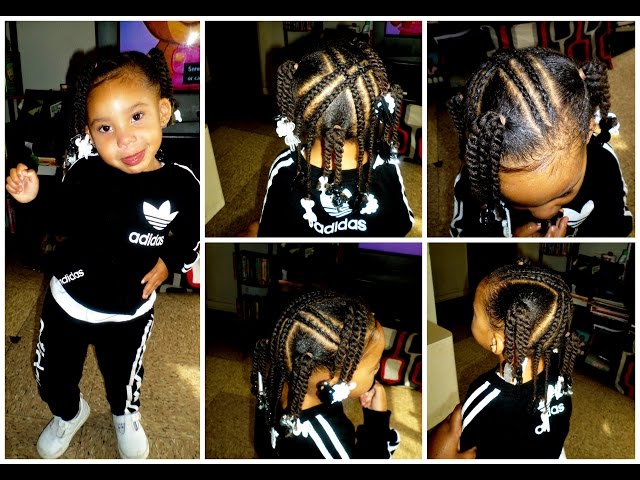 Kids Braided Hairstyle with Beads