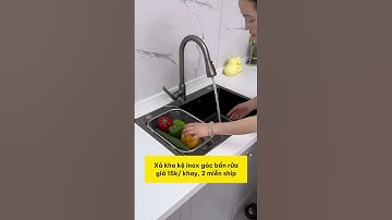 kệ inox gác bồn rửa bát #dogiadung #cicireview