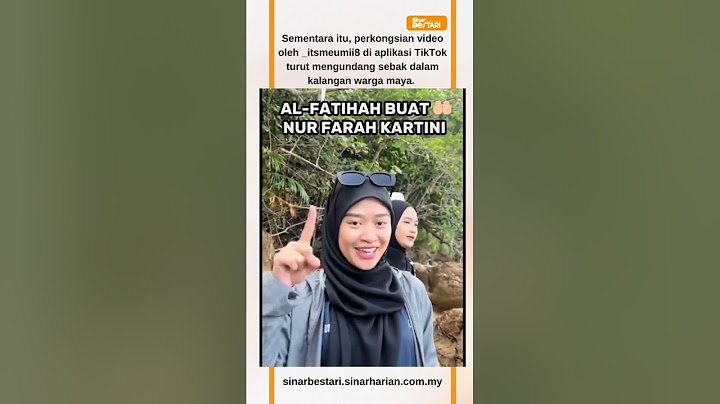 Berita kematian graduan pintar (UPSI), Allahyarhamah Nur Farah Kartini Abdullah mengejutkan ramai