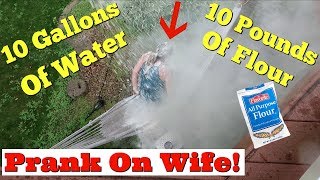 EXTREME FLOUR AND WATER PRANK  Husband Vs Wife Pranks Of 2018
