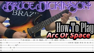 BRUCE DICKINSON - Arc Of Space - GUITAR LESSON WITH TABS