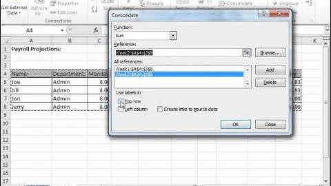 Excel 2010 Tutorial Consolidating Data Microsoft Training Lesson 19.1