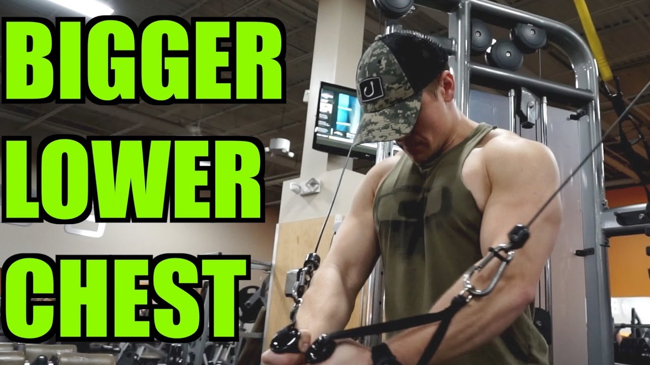 6 Lower Chest Exercises with Cables